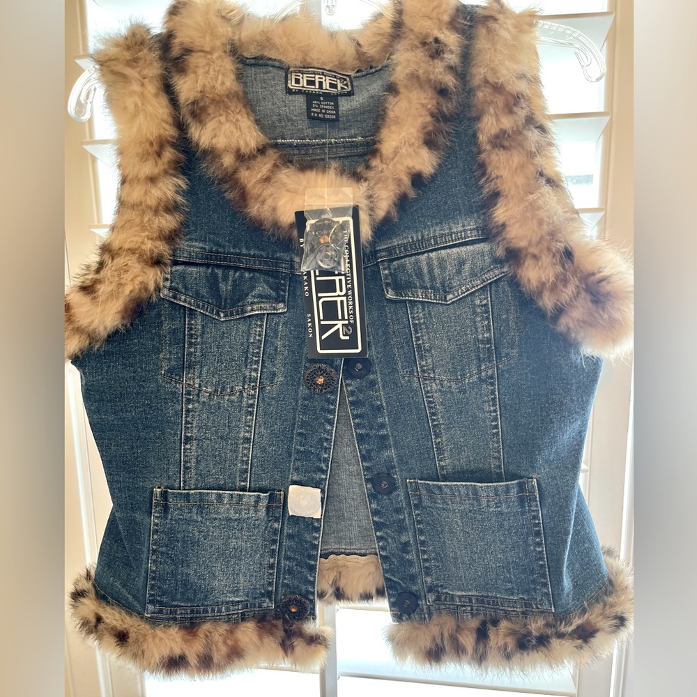 BEREK By TAKAKO SAKON 
DENIM VEST   NWOT